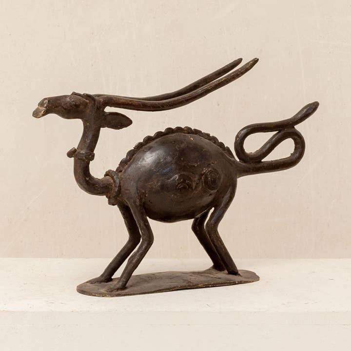 Antelope bronze decorative figure for wholesale by SANKORE AFRICA, S.L.