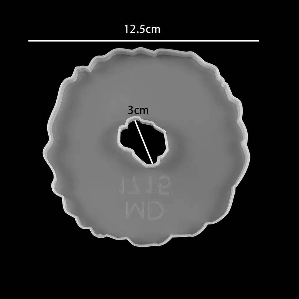 Hearth Heart - Wholesale Craft Supplies - Coaster Epoxy Mold - 5 Pack2