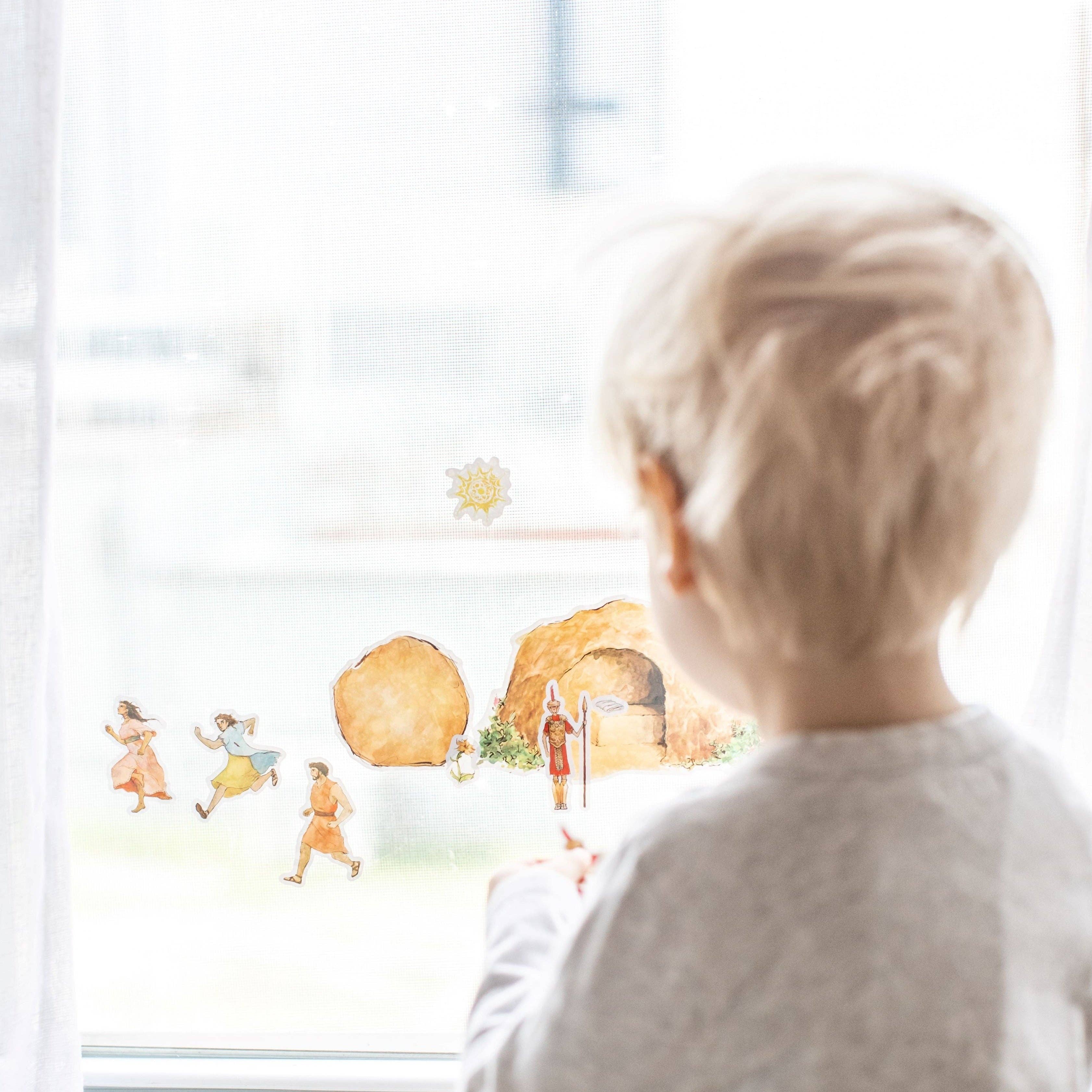 Sock Religious – wholesale Wall decor – Kids & Baby – Empty Tomb Cling Set3