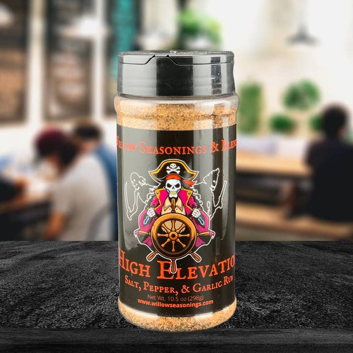 High Elevation Salt Pepper and Garlic for wholesale by Willow Seasonings & Blends