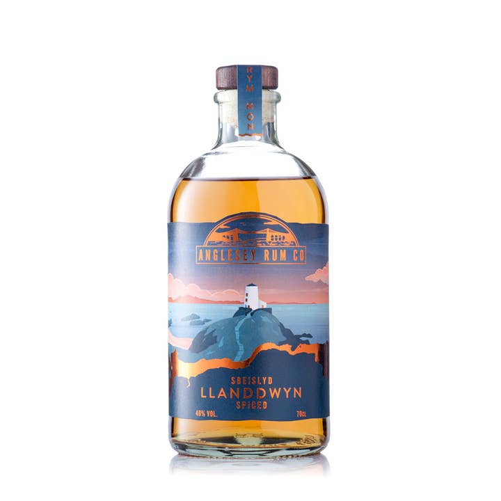 Llanddwyn Spiced Rum for wholesale by Llanfairpwll Distillery