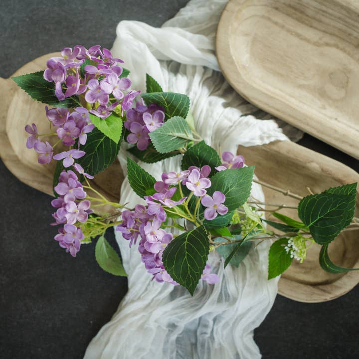 32" AMETHYST HYDRANGEA SPRAY for wholesale by Ragon House