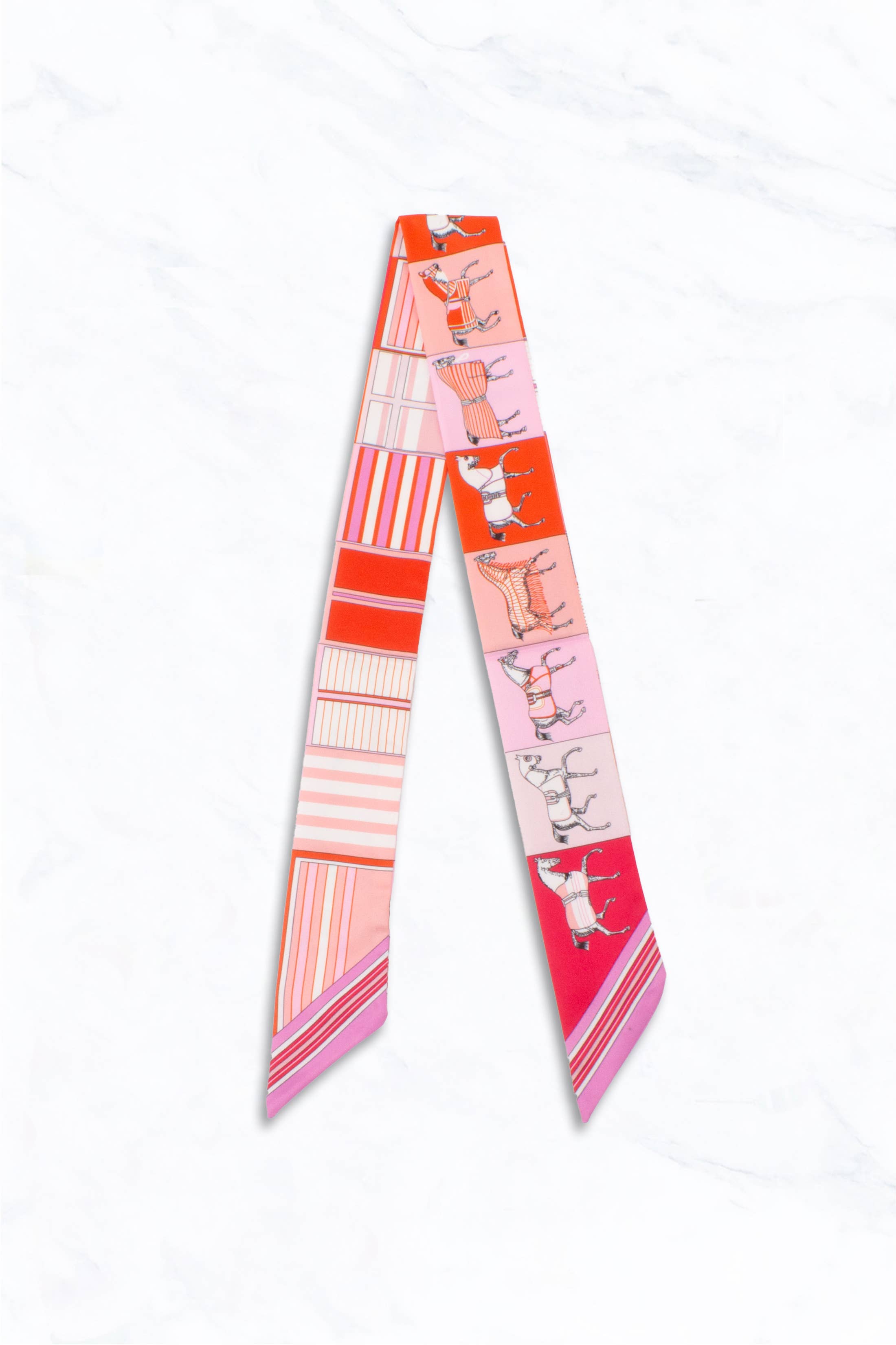 Suzie Q USA - Venta al por mayor Bufanda - Mujer - Caballo en Bufanda Fina de Rayas y Bloques de Colores0