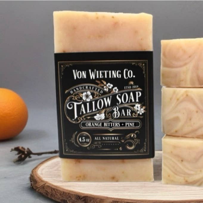 Orange Bitters + Pine Tallow Soap for wholesale by Von Wieting Co.
