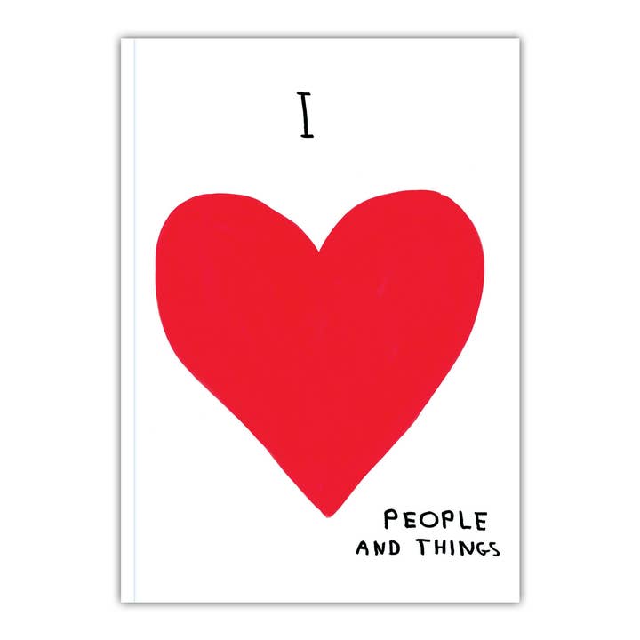 Cadeau amusant : carnet A5 de David Shrigley Love People & Things pour la vente par David Shrigley x Brainbox Candy