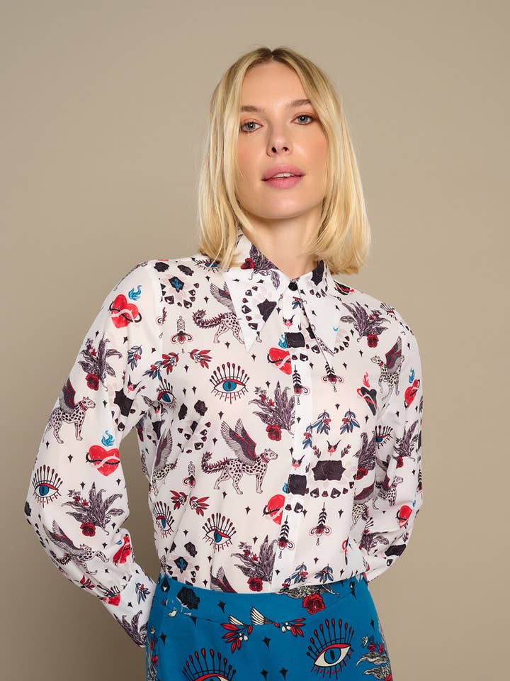 Blank WHITE MYTHO TOP for wholesale on Faire0