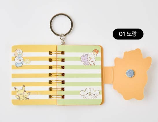 K-Wonderland – Engroshandel Notesbog – Pokémon Poképeace Mini Nøglering Notesbog3