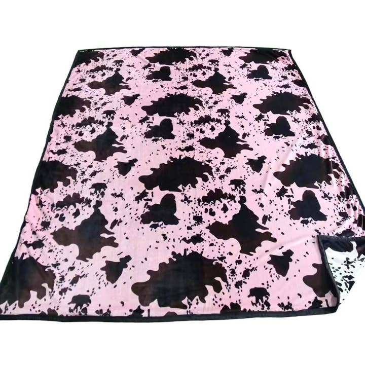Nativo - Wholesale Bedding Blanket - QP-CHPNK - Queen Size 2ply Reversible Flannel BlanketÂ