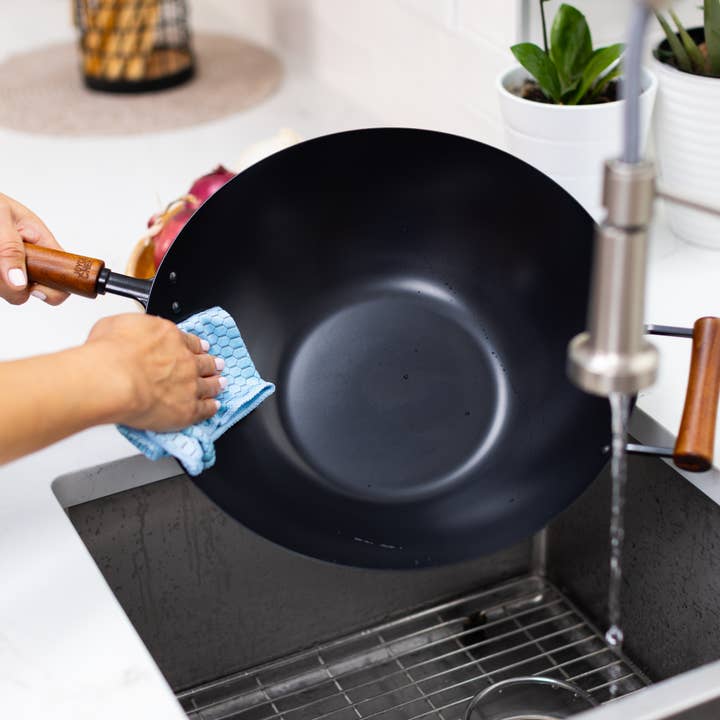Kitchen Supply - Wholesale Wok - Joyce Chen Classic Series Carbon Steel Ceramic Nonstick Wok