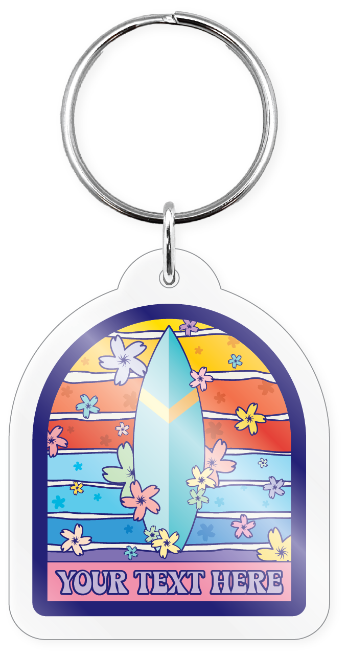 Morris Magnets - Wholesale Keychain - Unisex - Keychain - Surfboard Badge0