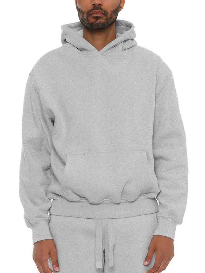 WEIV - Wholesale Hoodie - Men's - Premium Cotton Blend Solid Hoodie Sweater