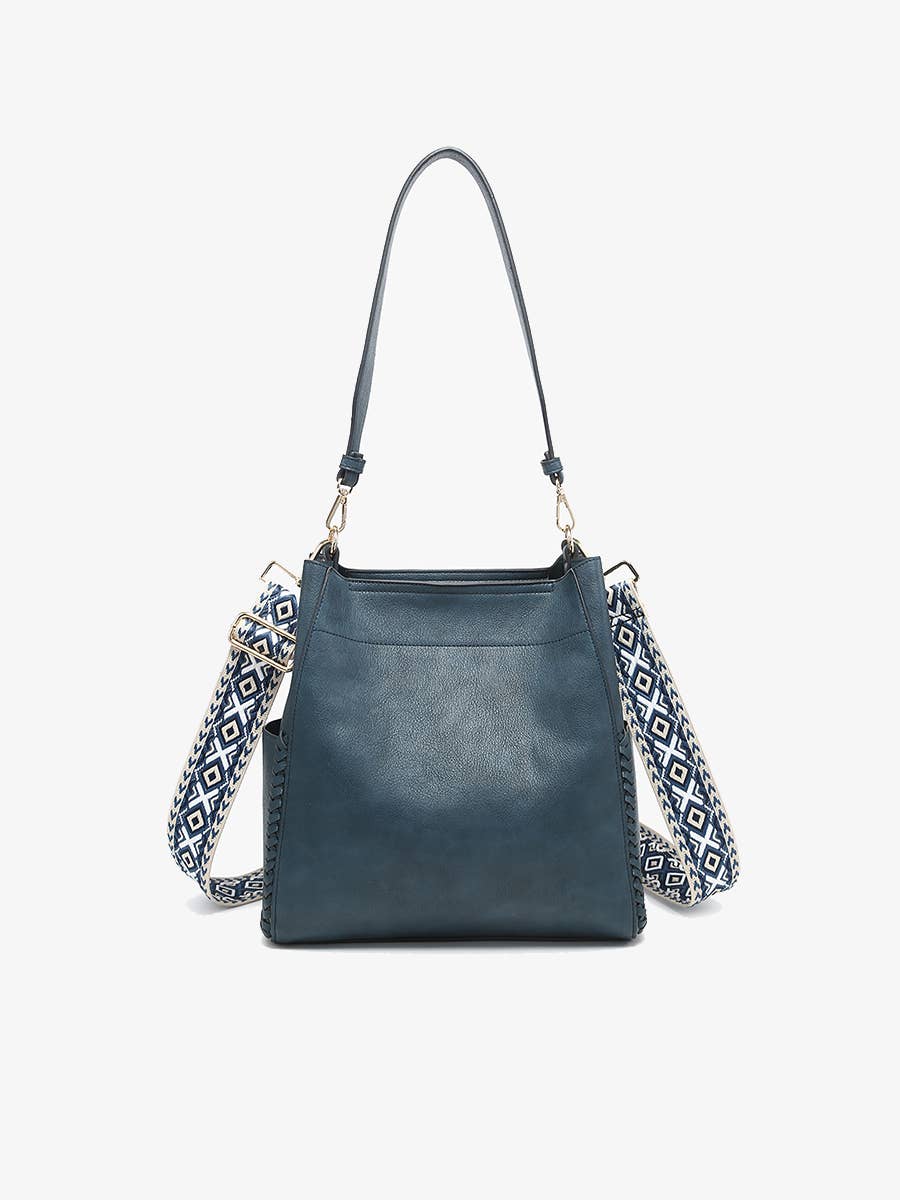 Jen & Co. – bolsa tiracolo - Mulher por atacado – Saco de balde M2070 Penny 2 em 1 com alça de guitarra6