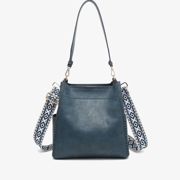 Jen & Co. – bolsa tiracolo - Mulher por atacado – Saco de balde M2070 Penny 2 em 1 com alça de guitarra6