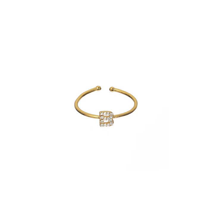 Brenda Grands Jewelry - Wholesale Band/Stacked Ring - Initial Rings (Adjustable)