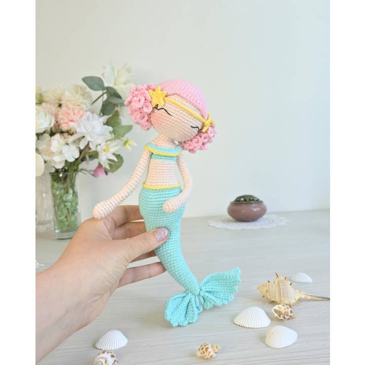 TOMOPOD LLC - Wholesale Christmas decoration - Mermaid Doll Crochet, Handmade Mermaid Decor, Cute Gift4