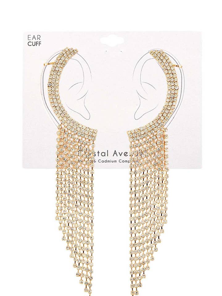 Orecchino a polsino con nappina in strass 95 per la vendita all'ingrosso da parte di anbfashion