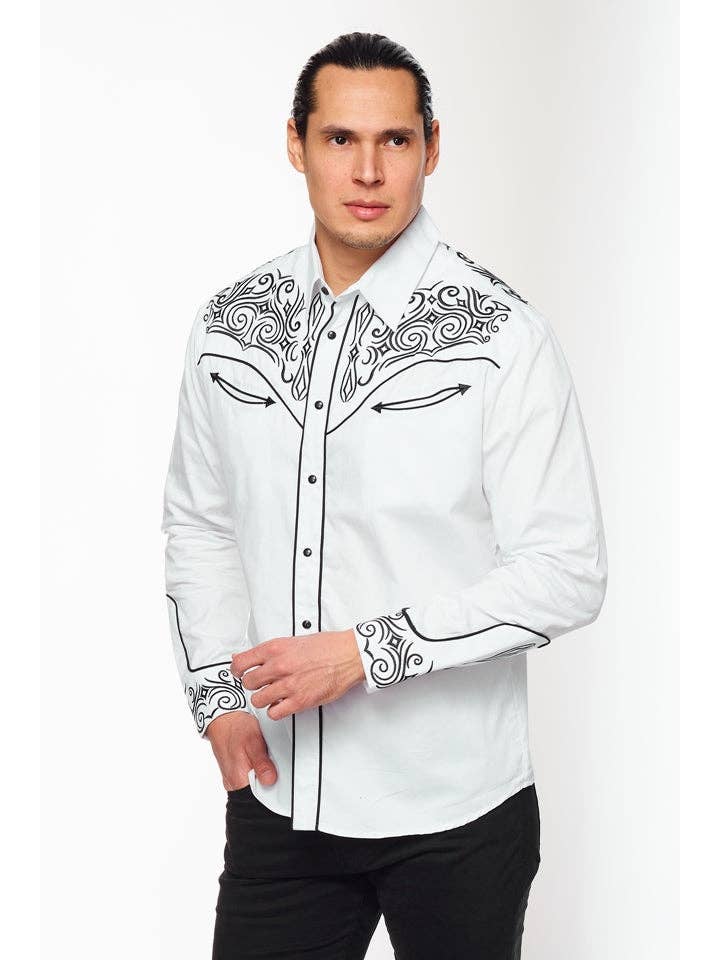 Rodeo Clothing – wholesale Skjortor – Herr – RODEO Västra broderier Cowboy Outfit Skjortor för män