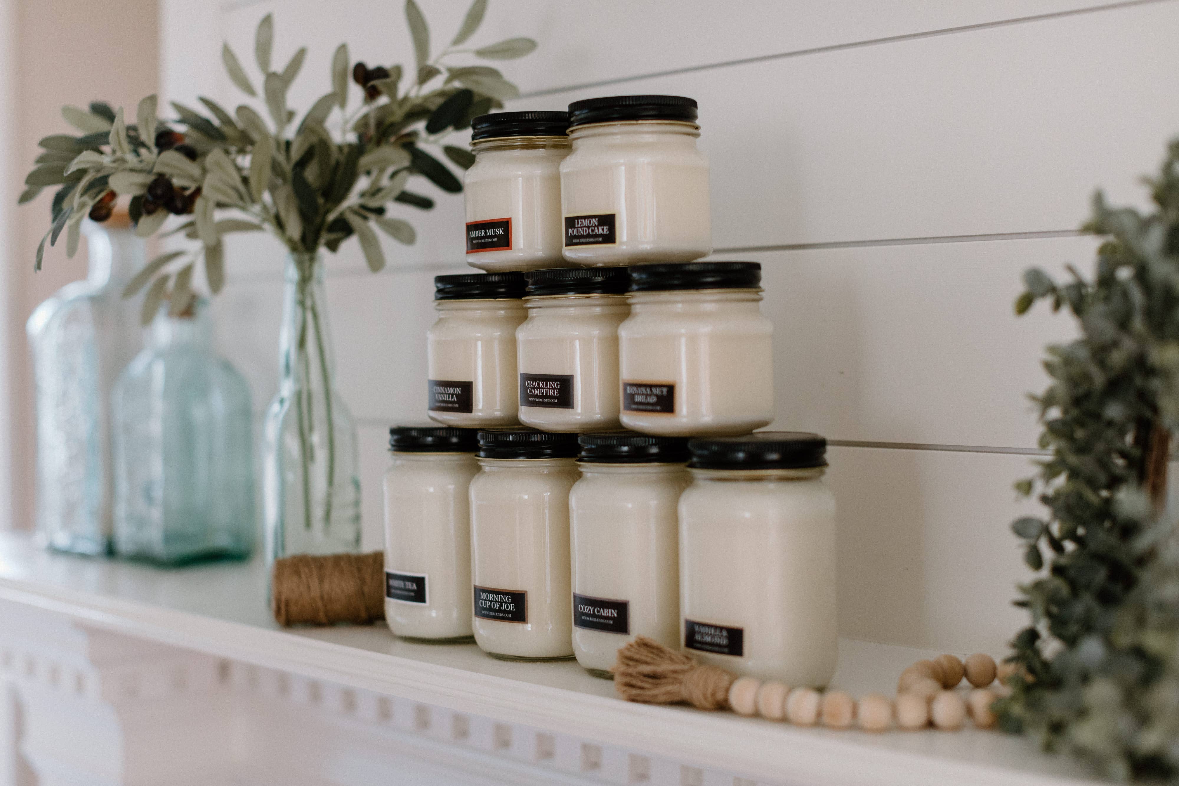 Be Blends | Soy Candles & Natural Products - Wholesale Jar/Filled Candle - Cozy Cabin Soy Candles | Vintage Farmhouse Candles | Home5