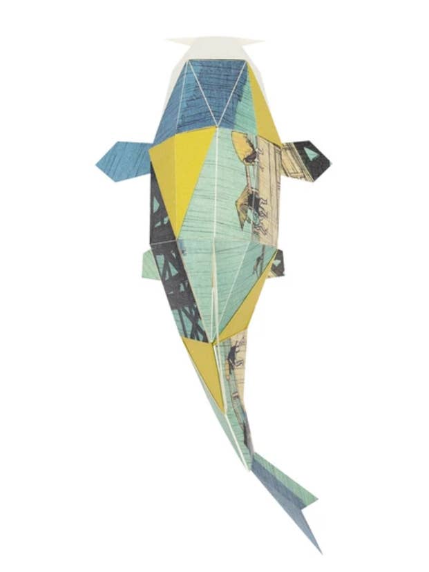 Japanskt pappershantverk Ukiyo-e present, KAKUKAKU DIY inredningskonst för wholesale av 「FUNJI」In Japan