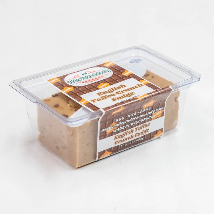 Valley Fudge & Candy – wholesale Fudge – Engelsk Toffee Crunch 1/2 lb. Fudge Bar