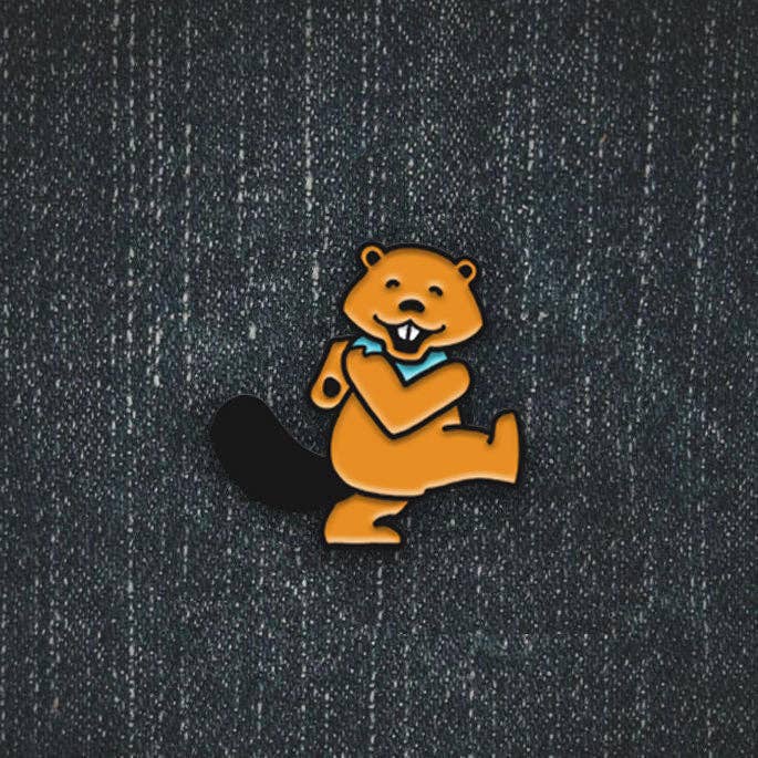 Half Hazard Press - Wholesale Lapel Pin/Button - Dancing Beaver Bundle4