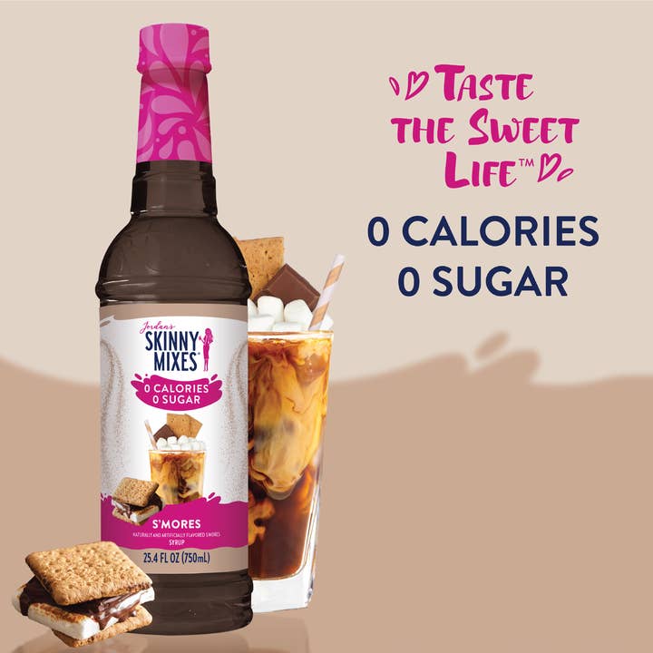 Jordan's Skinny Mixes - Wholesale Flavored Syrup - Sugar Free S'mores Syrup2