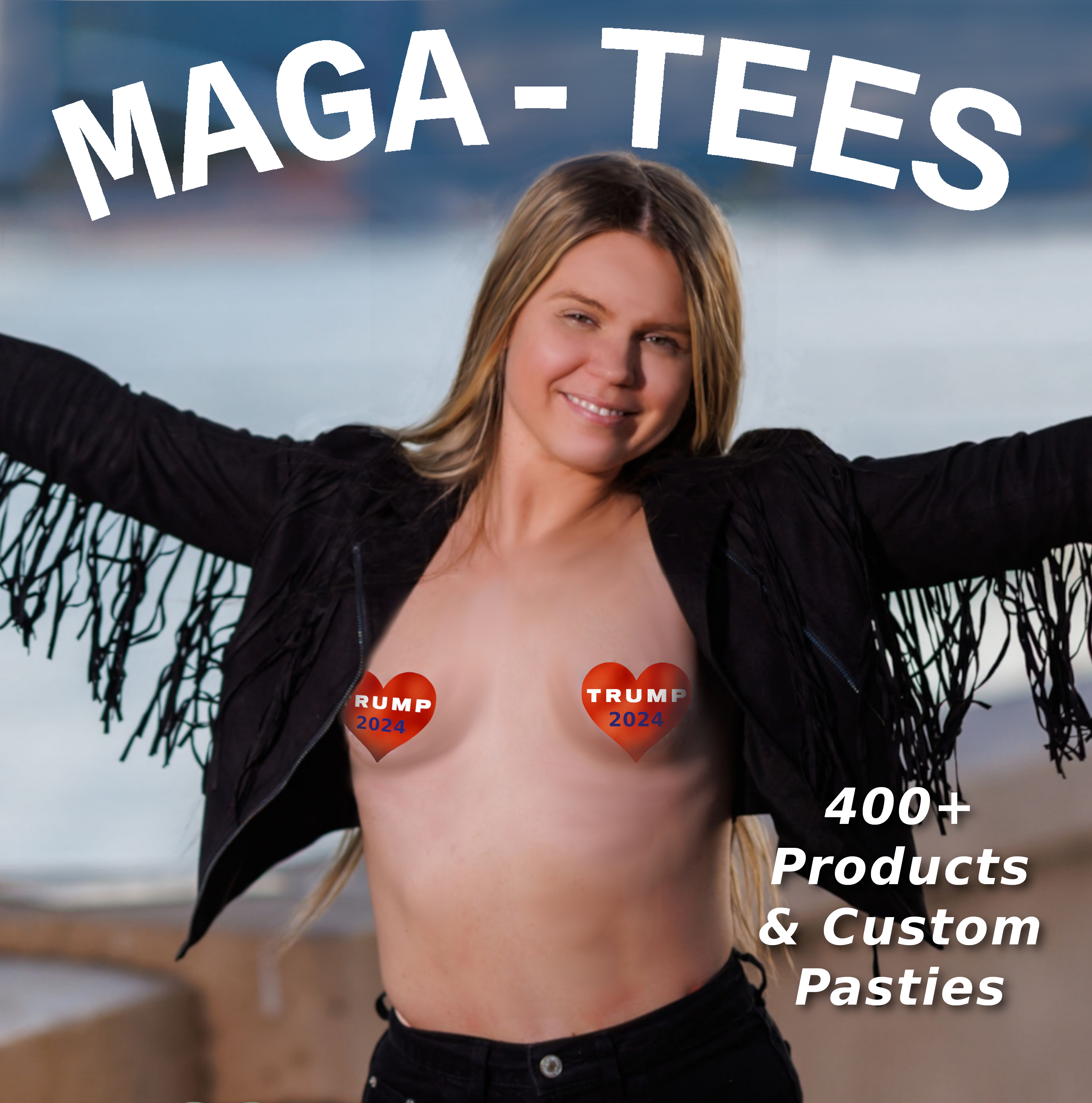 Niptees - Wholesale Nipple Pasties - Women's - MAGA Trump BUNDLE Nipple Cover Pasties0