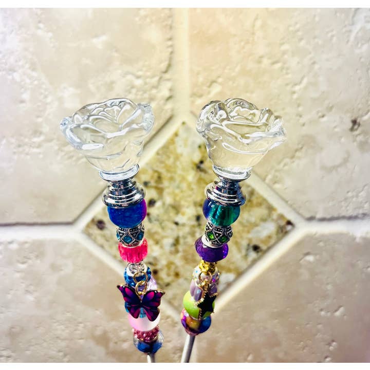 Sea of Bliss Shop - Wholesale Garden/Lawn Stake - Rose Fairy Garden Stakes5