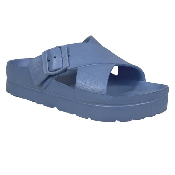 SOBEYO - Wholesale Sandals - Women's - Women's EVA Platform Sandals Criss-Cross Adjustable Buckles12