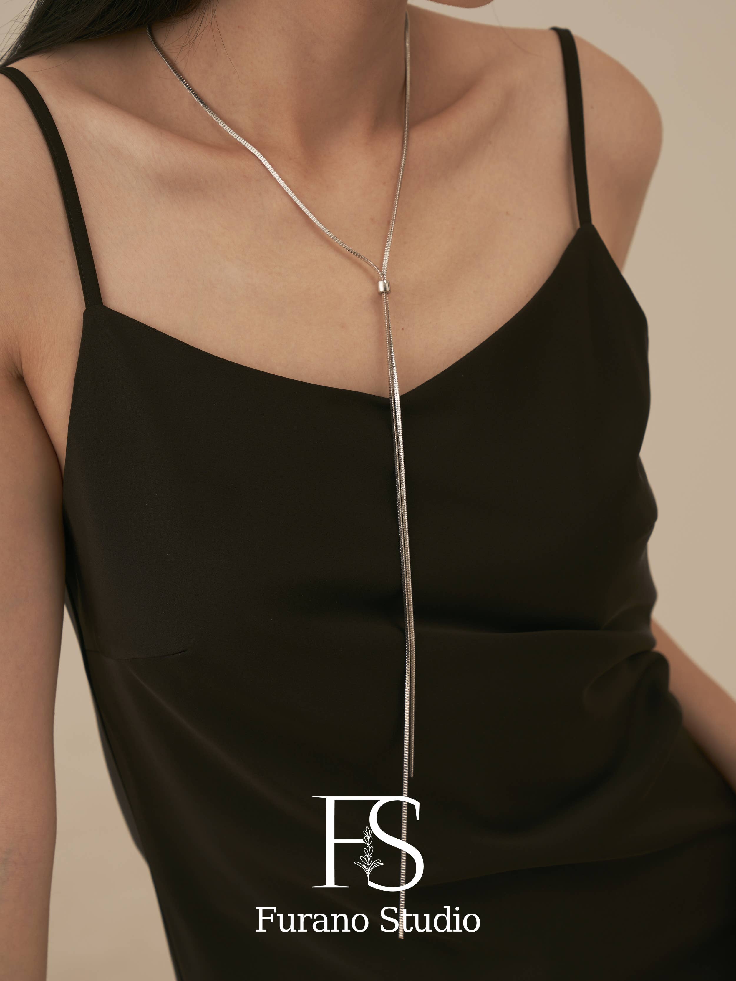 Furano Studio - Wholesale Y-Neck/Lariat Necklace - 18K Gold Extra Long Chain Necklace7