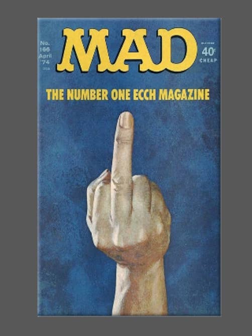 MAD, Magnet, Button, Mirror, Fridge Magnet, NUMBER ONE for wholesale by Ba Ba Buttons