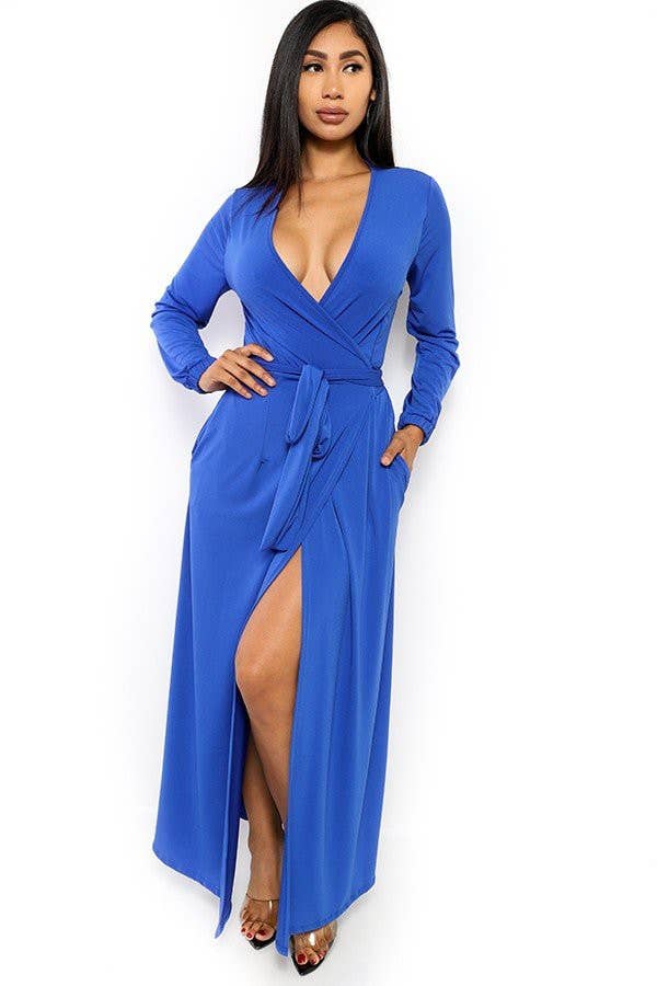 H&H Fashion Inc. - Wholesale Dress - Women's - HH548X1-LS PLUS SIZE LONG SLEEVE MAXI DRESS12