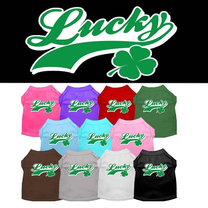 Pet Shirt "Lucky Swoosh" for wholesale by As You Wish Apparel