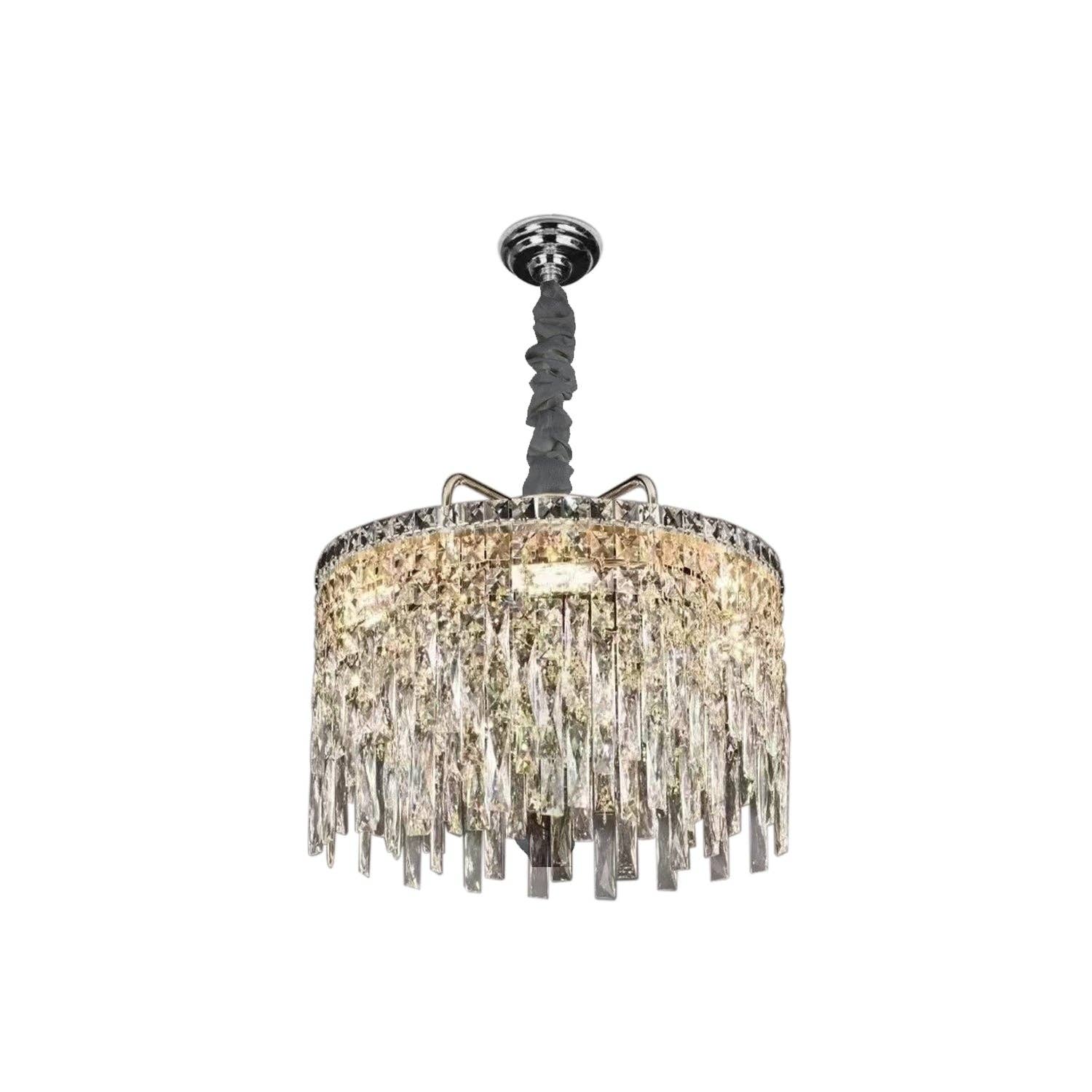 Ledsone - Vente Lustre/Suspension - Lustre moderne en cristal doré à plafond - modèle 480421