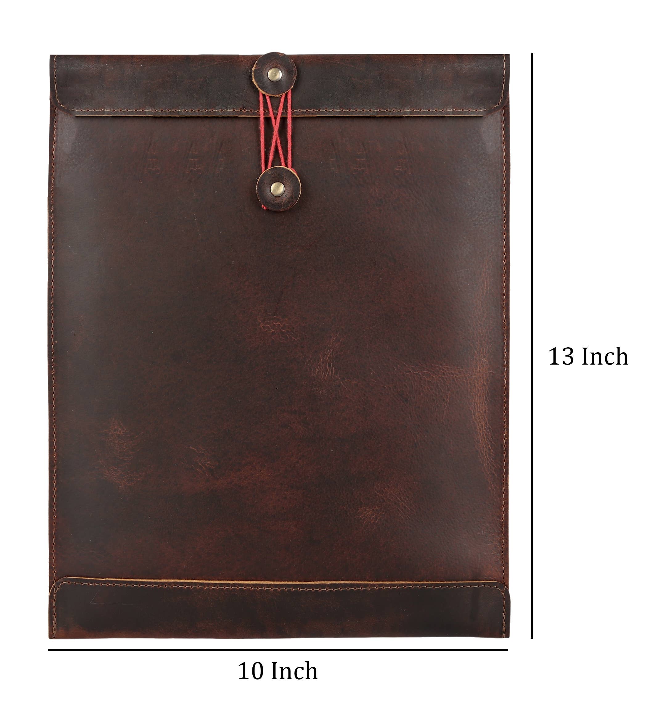 Tuzech Leather - Wholesale Envelopes - Leather Document Holder Mailing Envelope,Office & Work Resume Sales Portfolio Binder Folder-Interview/Legal Document Organizer Handmade (12.5 inches)14