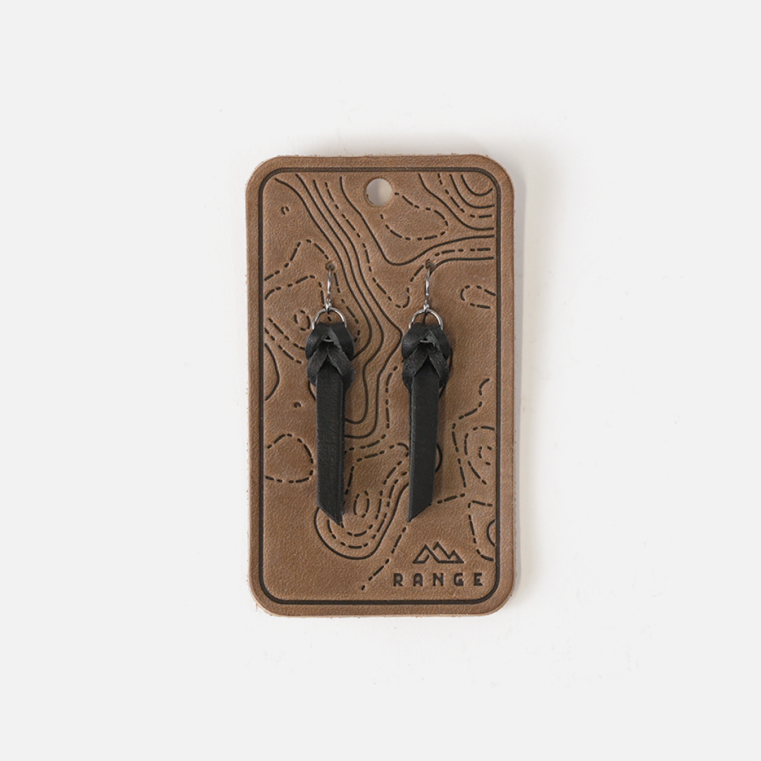 Range Leather Co. - Wholesale Dangle Earrings - Braided Full-Grain Leather Drop Earrings12