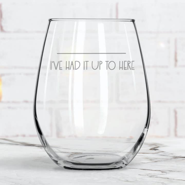 Ik heb het gehad over een wijnglas voor wholesale door KPP Designs
