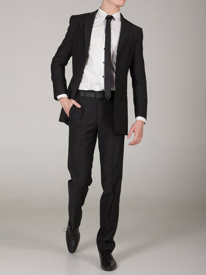 Empire Jet Black Suit for wholesale on Faire