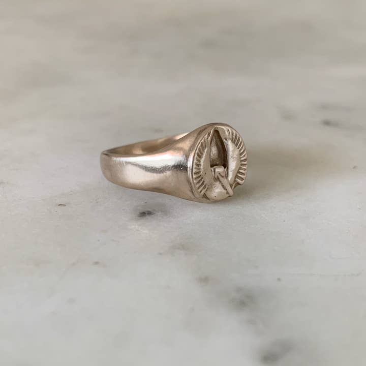 Mimosa Handcrafted - Wholesale Signet Ring - PELICAN SIGNET RING