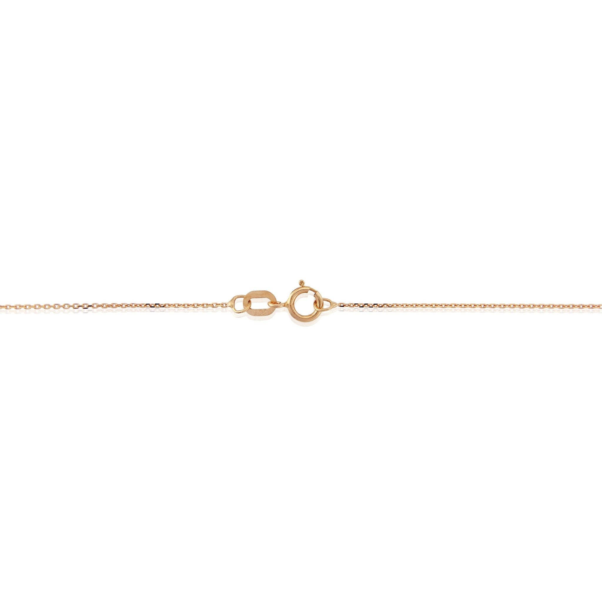 Auree Jewellery – wholesale Link & chain necklace – Marylebone 9ct Rose Gold Fine Trace Chain1