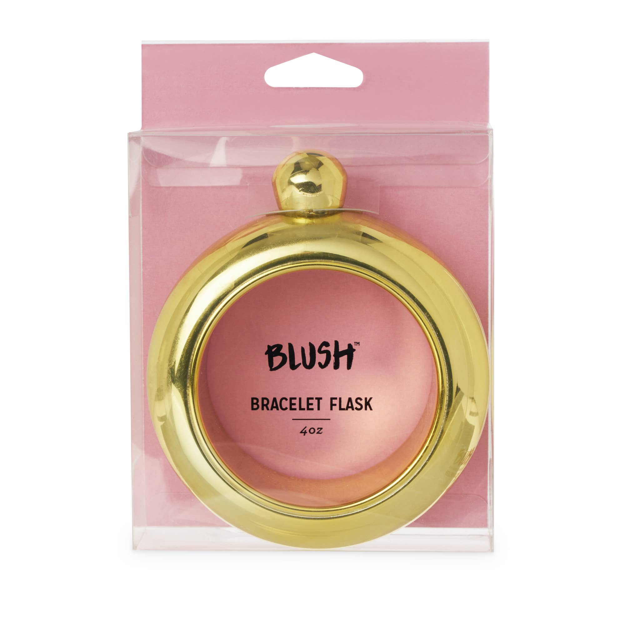 Blush - Wholesale Flask - Gold Plastic Bangle Flask1