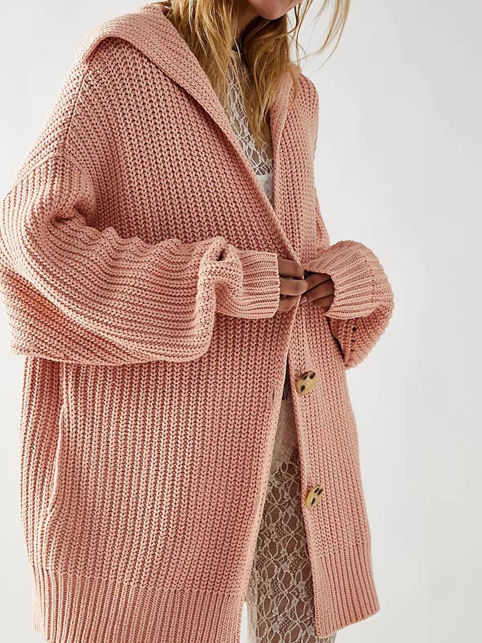 Lily Clothing - Wholesale Cardigan - Women's - LOOSE CASUAL LONG LONG SLEEVE KNITTED CARDIGAN15