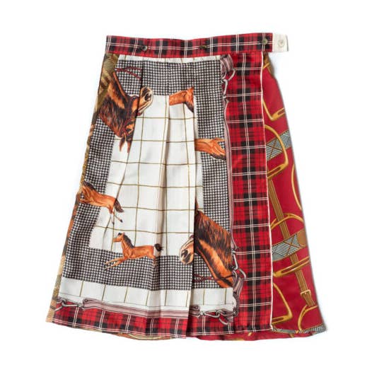 Kilt Dada van Upcycled Sjaals (one size) voor wholesale door La Bananeraie