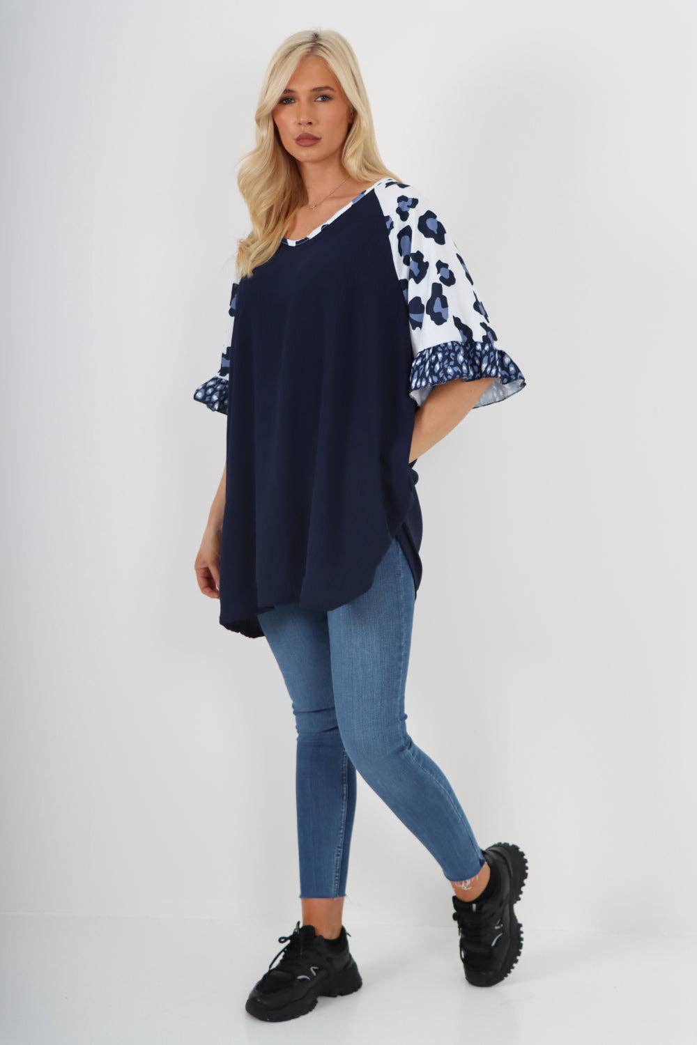Miss Bold – wholesale Tunic – Women’s – Italian Animal Printed Sleeve Tunic Top13