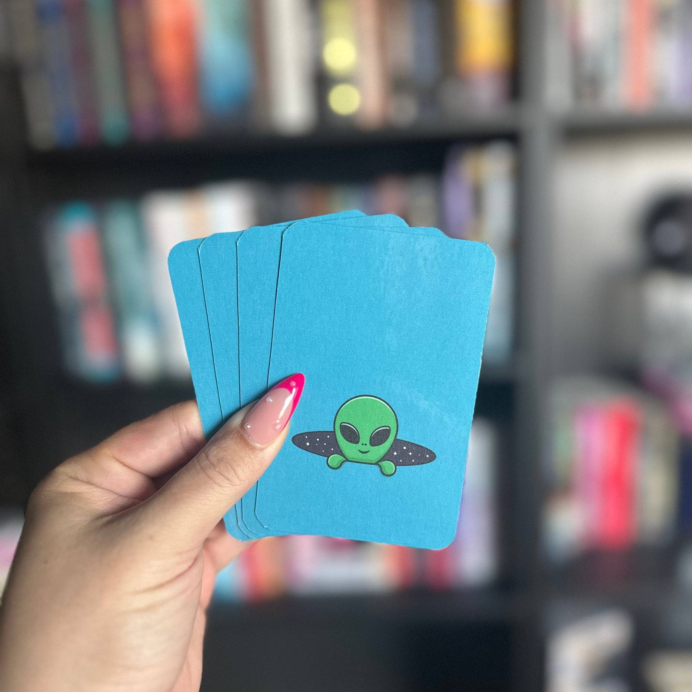 The Bookmark Coven - Wholesale Bookmark - Cosmic Cat Tarot Bookmark - The Reader1