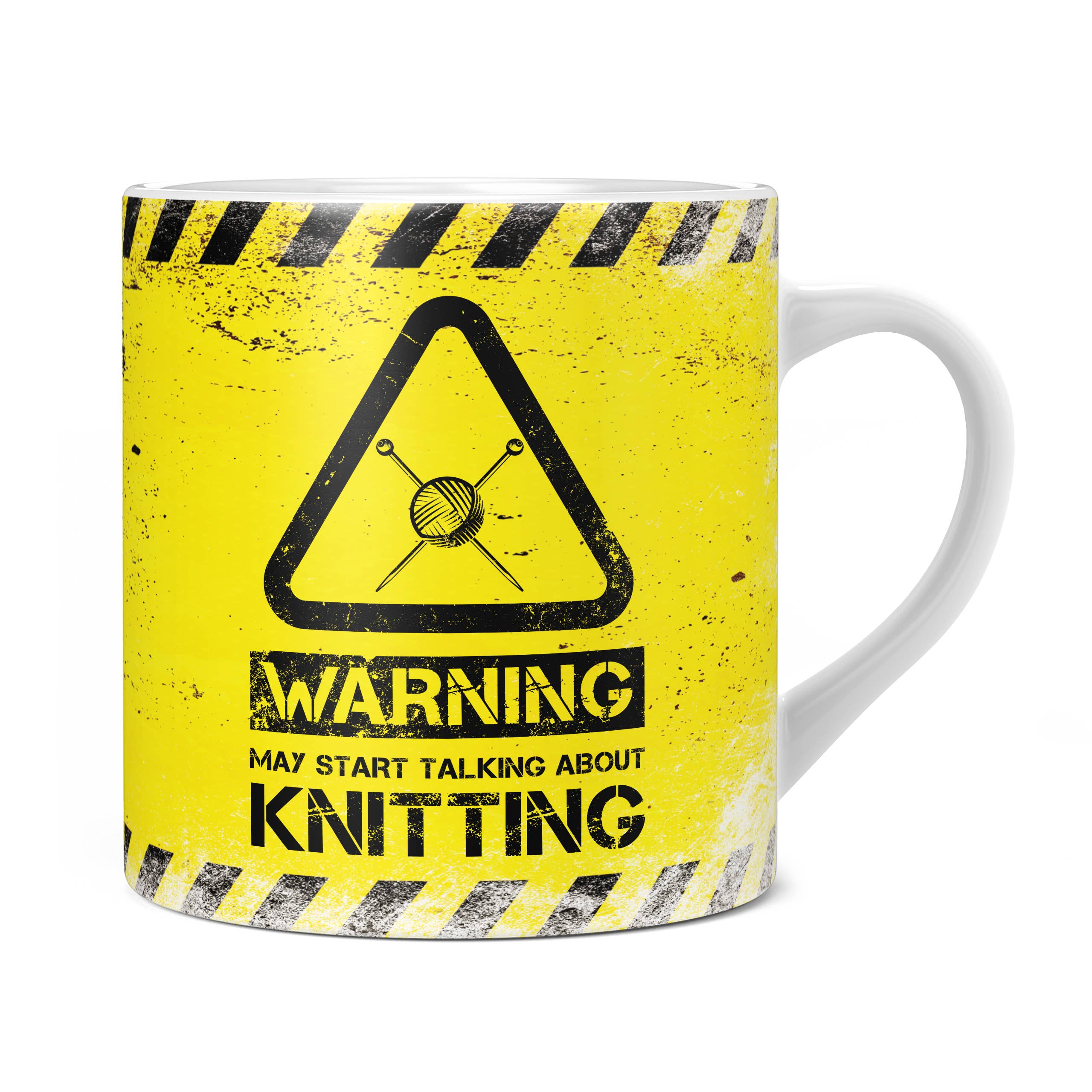 Mug Monster - Vente Tasse à café - Tasse à tricoter avec inscription « Warning May Start Talking About14
