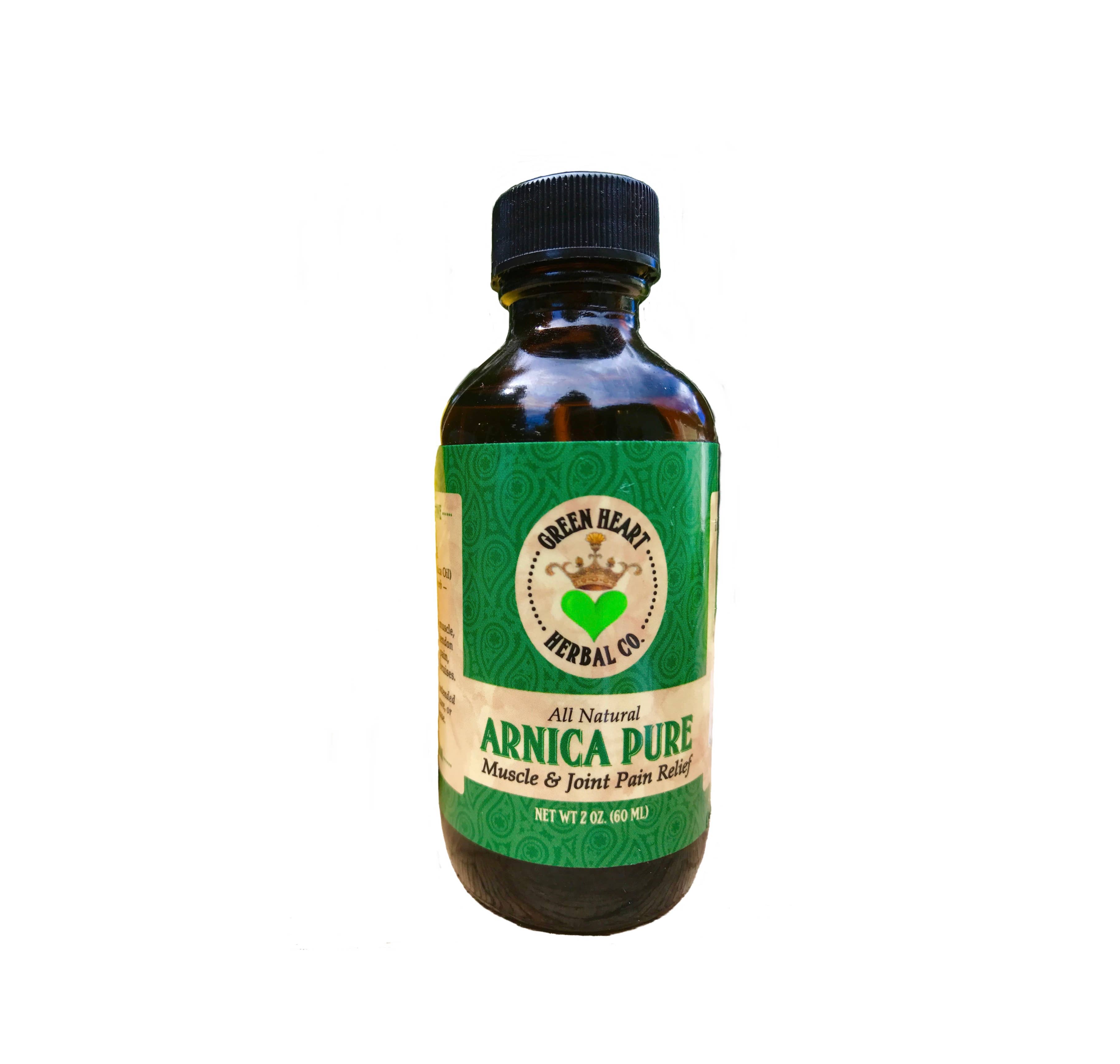 Green Heart Herbal Co. - Vente Spray/crème antidouleur - Huile d'arnica 2 oz4