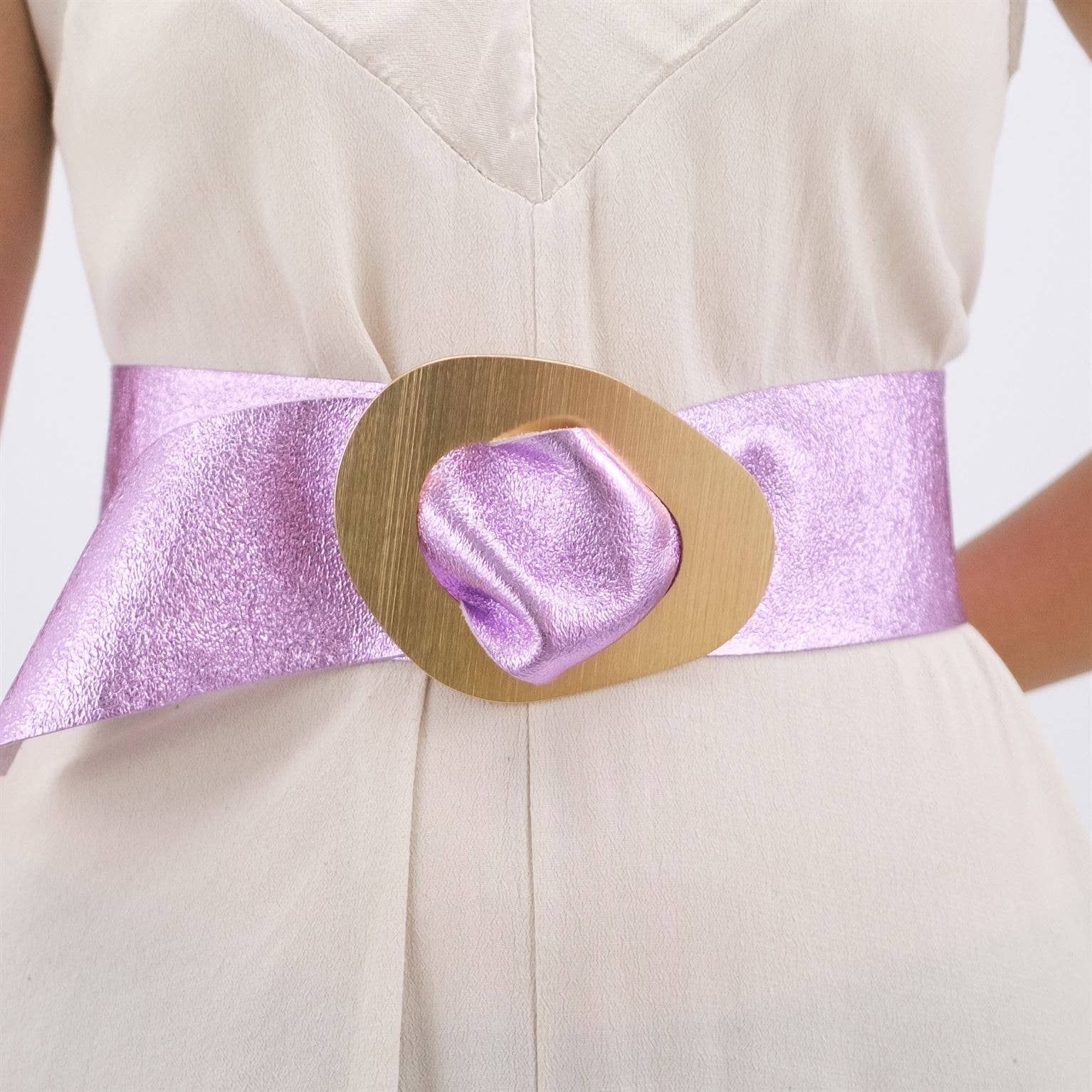 Cecile Wang - Wholesale Belt - Women's - Shiny leather belt 8500555