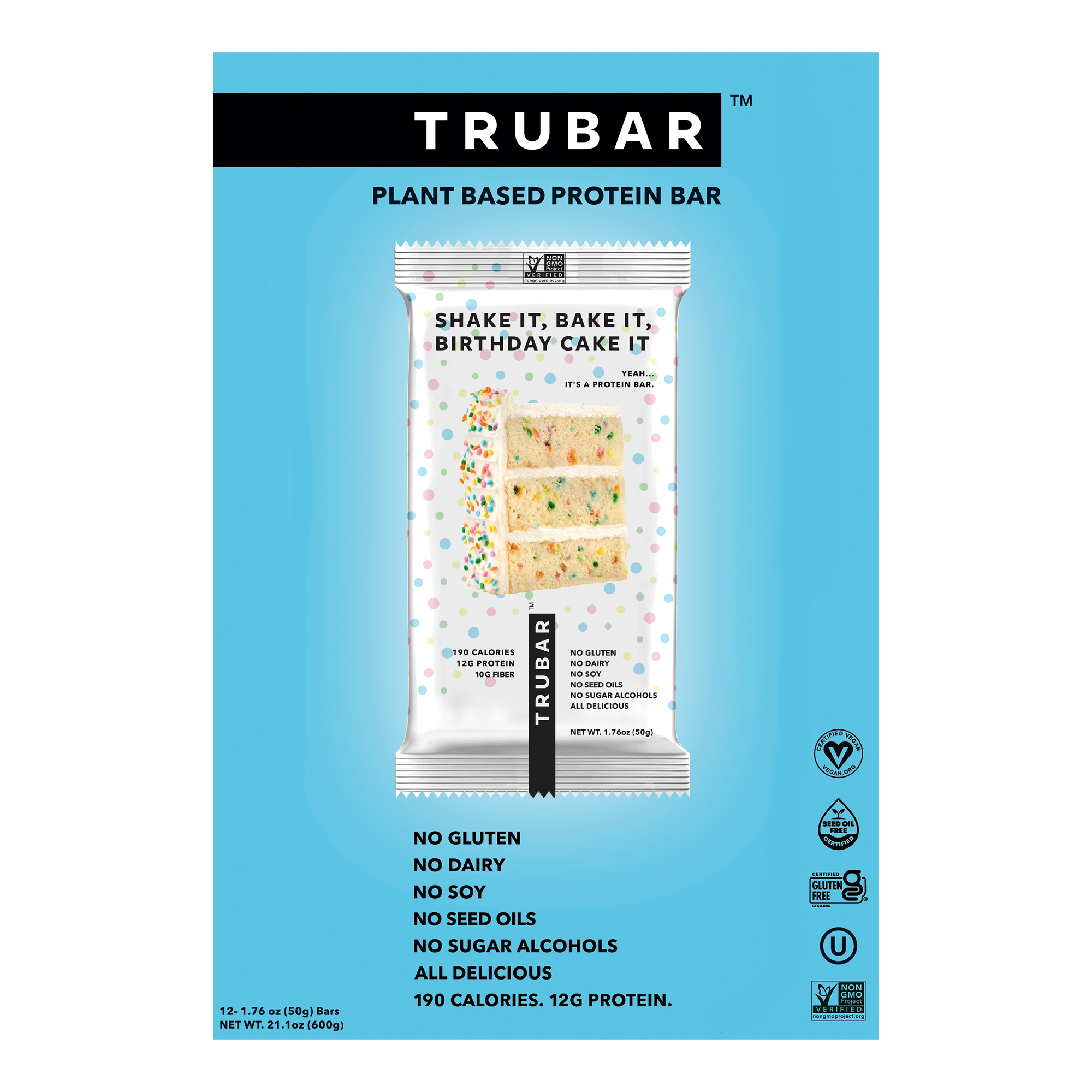 TRUBAR - Wholesale Snack Bar - 🍰🎈 NEW! Shake It, Bake It, Birthday Cake It 1