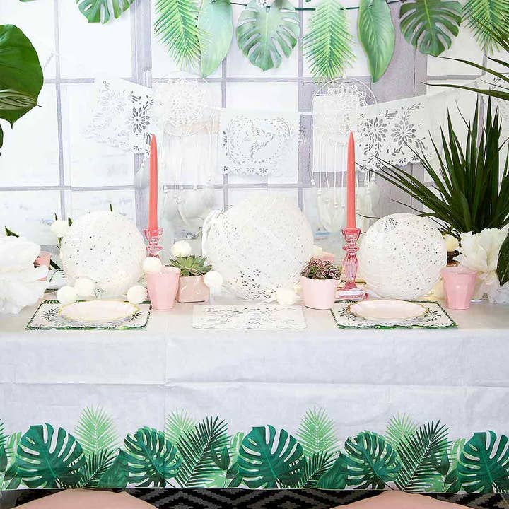 Talking Tables USA - Wholesale Bunting/Garland - Tropical Green Palm Leaf Garland | Summer Party |